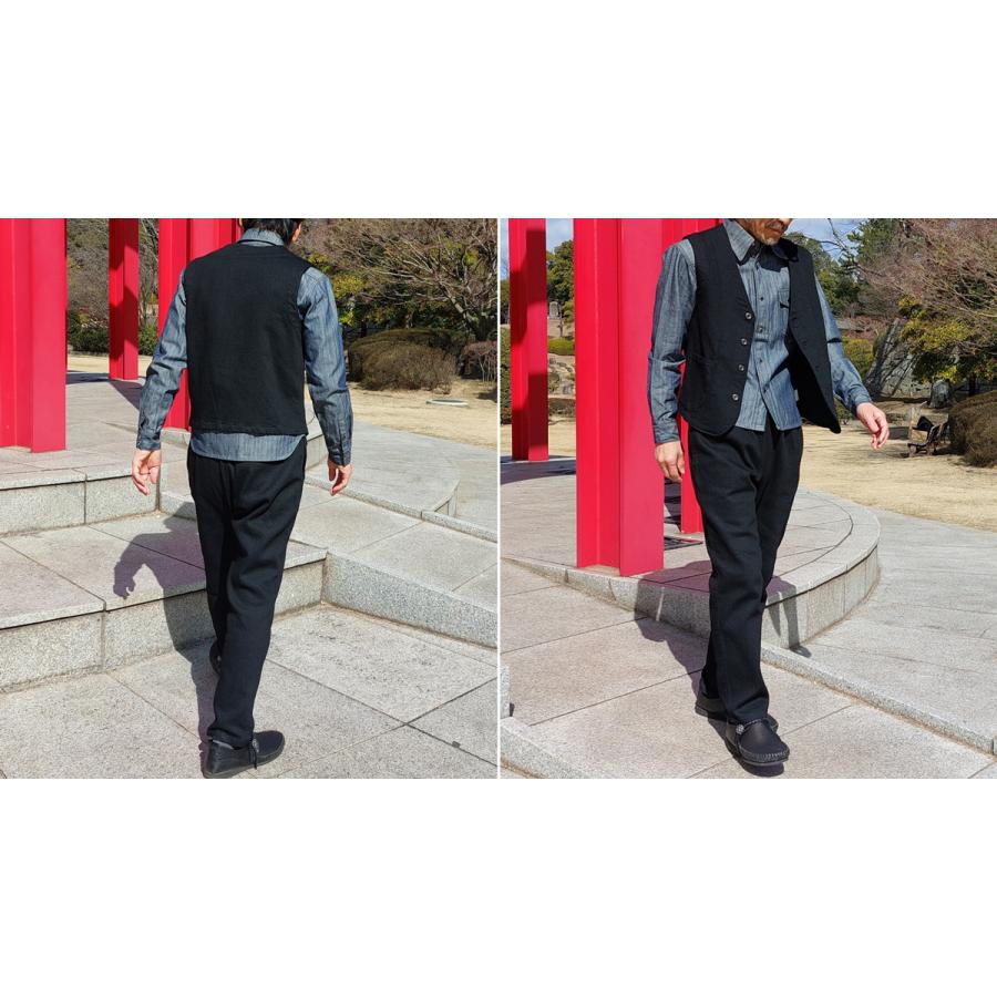 エアボンボン パンツ ストレッチ 黒 ブラック メンズ レディース 男女兼用 ユニセックス 日本製 メイドインジャパン EAGLE STAR 235 | EAGLE STAR（ファッション） | 12