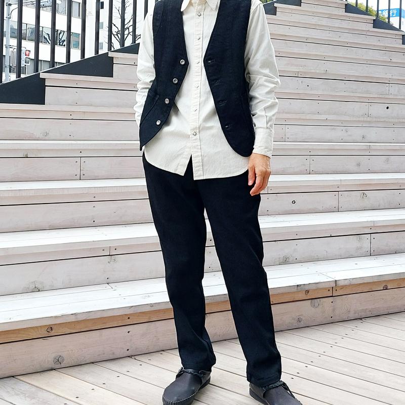 エアボンボン パンツ ストレッチ 黒 ブラック メンズ レディース 男女兼用 ユニセックス 日本製 メイドインジャパン EAGLE STAR 235 | EAGLE STAR（ファッション） | 01