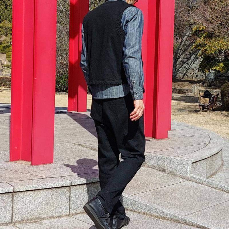 エアボンボン パンツ ストレッチ 黒 ブラック メンズ レディース 男女兼用 ユニセックス 日本製 メイドインジャパン EAGLE STAR 235 | EAGLE STAR（ファッション） | 03