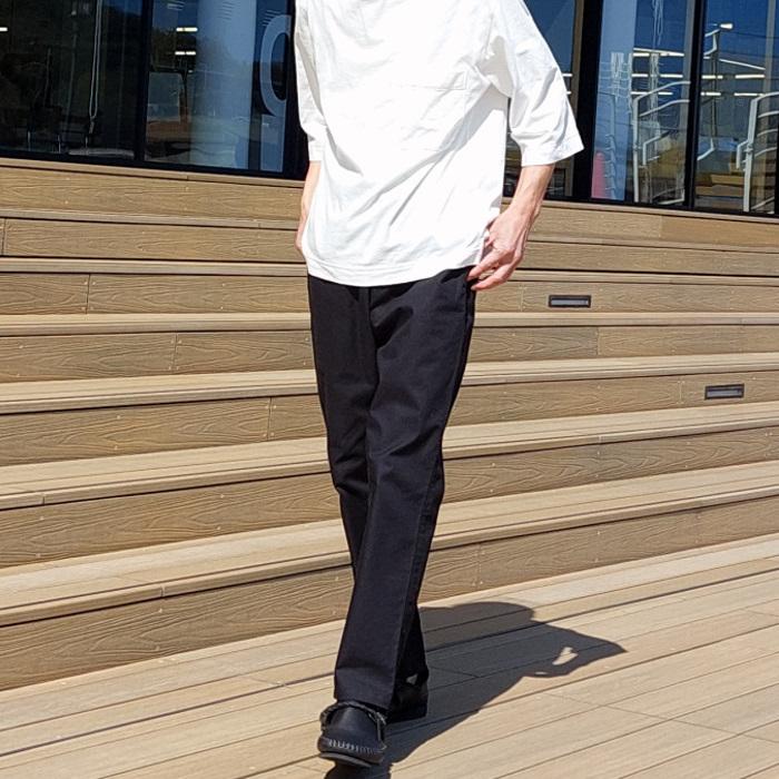 ソフト微ストレッチ テーパードパンツ ファッション ボトムス パンツ レディース メンズ 男女兼用 ユニセックス 日本製 黒 ブラック | EAGLE STAR（ファッション） | 12