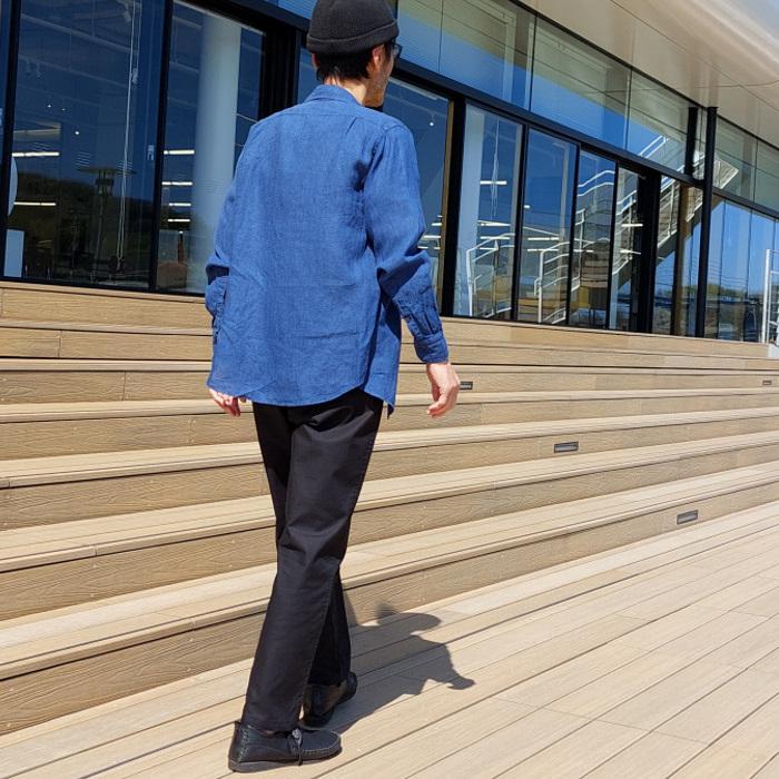 ソフト微ストレッチ テーパードパンツ ファッション ボトムス パンツ レディース メンズ 男女兼用 ユニセックス 日本製 黒 ブラック | EAGLE STAR（ファッション） | 14