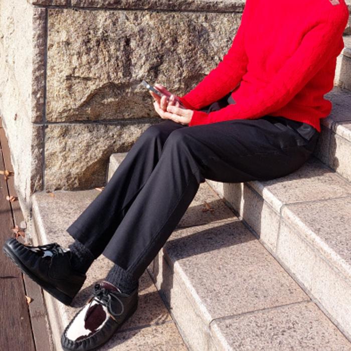 ソフト微ストレッチ テーパードパンツ ファッション ボトムス パンツ レディース メンズ 男女兼用 ユニセックス 日本製 黒 ブラック | EAGLE STAR（ファッション） | 15