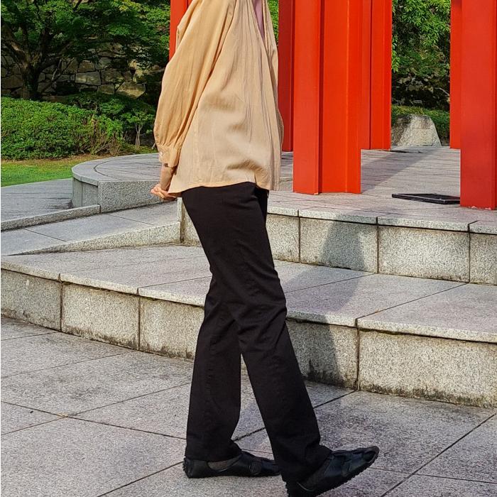 ソフトな着心地の微ストレッチ XLA スマホ対応型ストレートパンツ レディース メンズ 男女兼用 ユニセックス ブラック ファッション ボトムス パンツ 日本製 241 | EAGLE STAR（ファッション） | 17