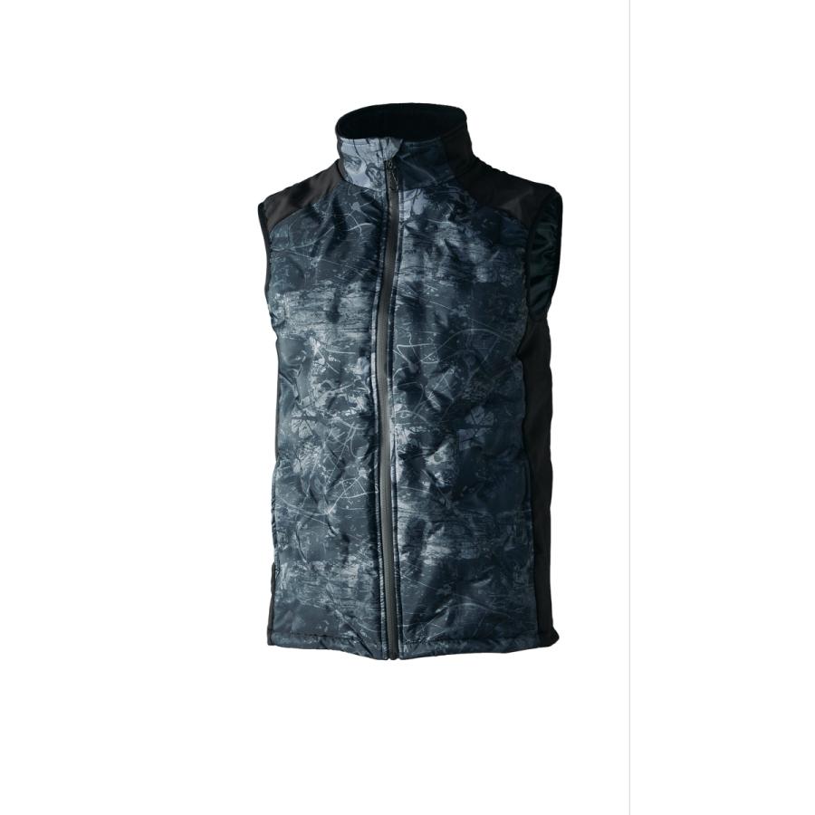 電熱 ヒーター ベスト ウェアのみ（ヒーターユニット・バッテリーは別売）秋冬 防寒 暖かい 電熱ベスト ヒーターベスト 黒 ブラック 迷彩 S M L LL 返品交換不可 | クロダルマ | 12