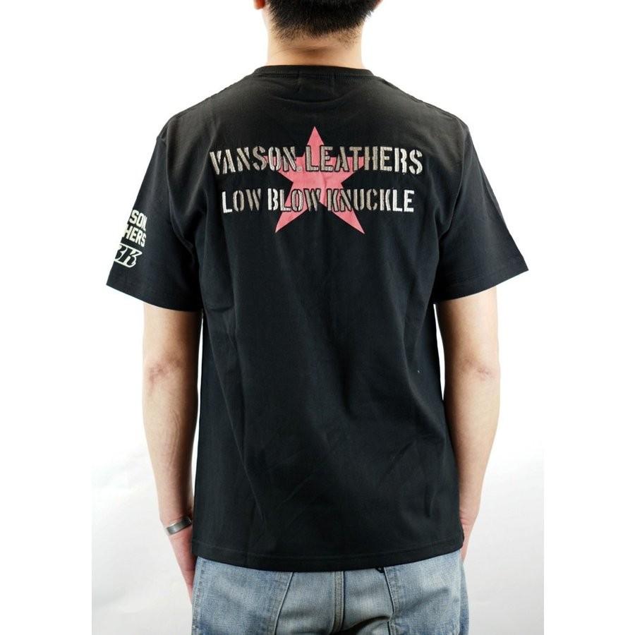 VANSON（バンソン） 定番 アイコン サガラ刺繍 ボーダー 半袖 Tシャツ