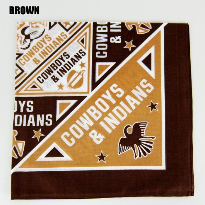 バンダナ Cowboys Indians FUNNY ファニー アメカジ バイカー 6801 メール便 返品交換不可|nod|05
