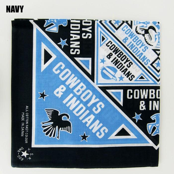 バンダナ Cowboys Indians FUNNY ファニー アメカジ バイカー 6801 メール便 返品交換不可|nod|06