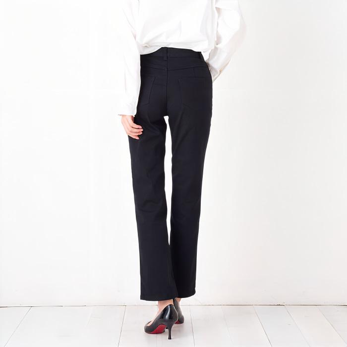 ツイル ストレッチパンツ ストレート レディース ファッション ボトムス パンツ 股上深め ゆったりフィット キャンセル返品交換不可 |  | 10