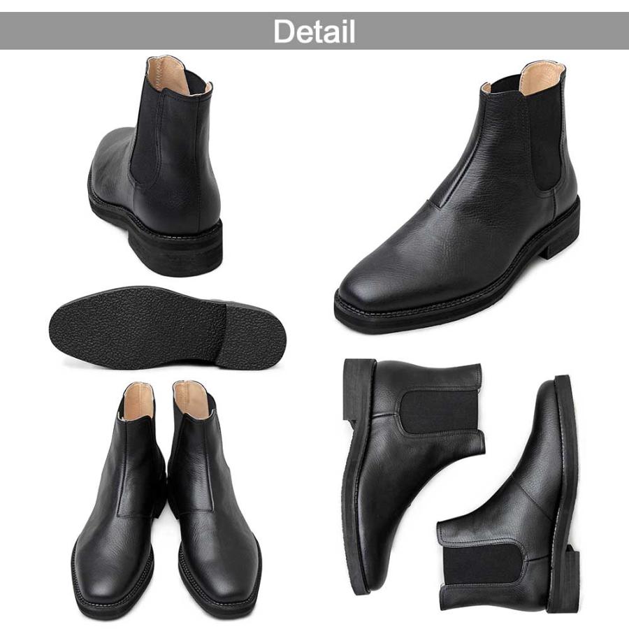 スプリットレザー（牛床革）チェルシーブーツ 取り寄せ 納期は1-2週間