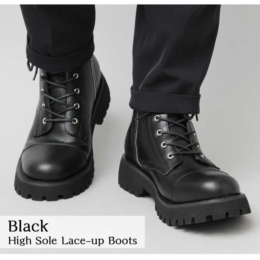 ミリタリーブーツ ブラック 27.5センチ ミリタリーブーツ ショートブーツ ブーツ メンズ ブラック コンバット