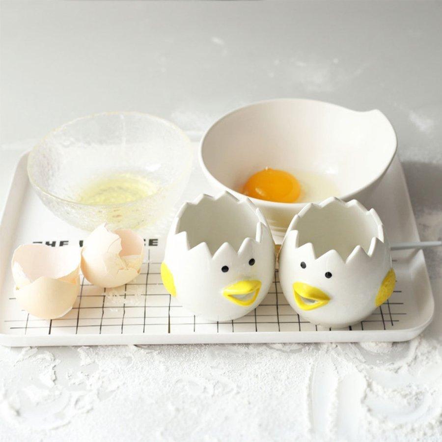 日本メーカー新品 ヒヨコちゃんの卵白分離器 陶磁品 黄身取り器 卵白セパレーター エッグセパレーター キレイに分離できる かわいい 鶏型 Topdental Com Ar