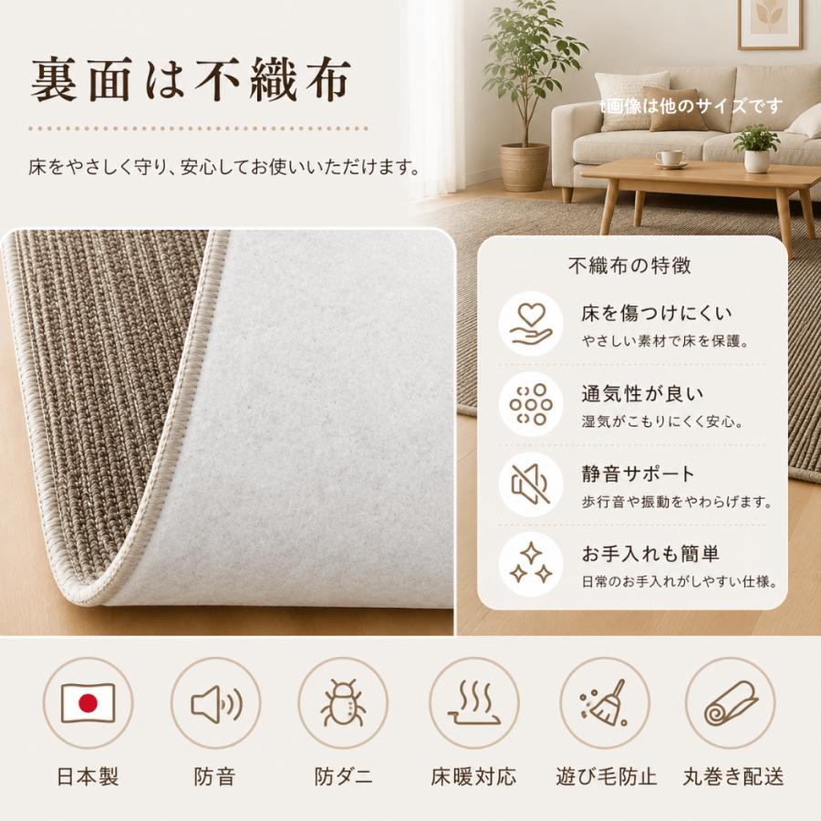 スミノエ カーペット 6畳 厚手 防音 防ダニ 日本製 床暖対応 ホット