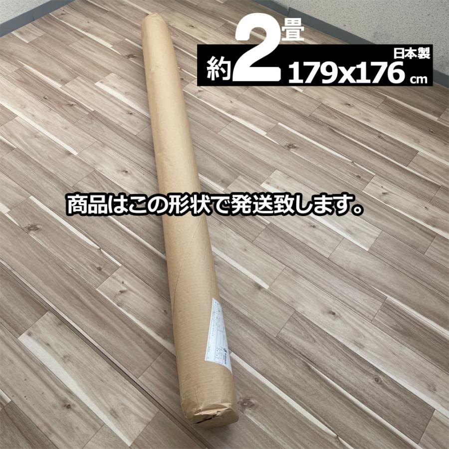 ラグ 2畳 カーペット 厚手 北欧 防ダニ 日本製 ホットカーペット 床暖房対応 おしゃれ 179×176cm Pixela | スミノエ | 09