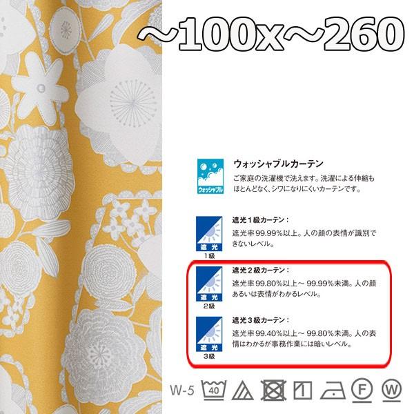 オーダーメード カーテン おしゃれ 安い 幅〜100x丈〜260 1枚 IHANA イハナ_5