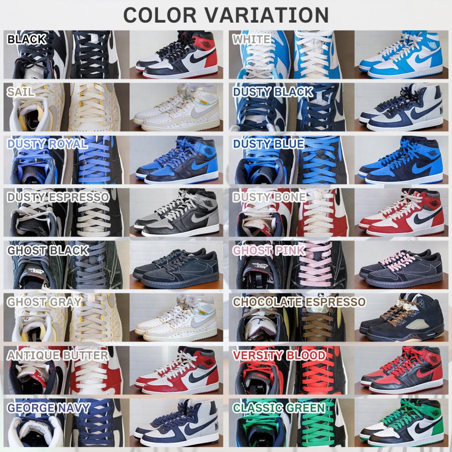 靴紐 シューレース 平紐 NODC PREMIUM SHOELACES 厚手 幅広