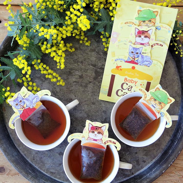 ギフト 紅茶 ティー tea ネコ キャットティー セール カフェ ルイボスティー アールグレイ セット メール便 ポスト投函 Cat Cafe 紅茶セレクト「CCT」｜noel-deco｜06