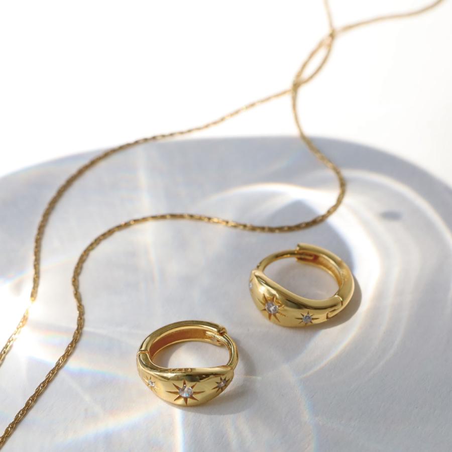 ピアス アレルギー対応 つけっぱなし フープピアス 18金 レディース 金属アレルギー シルバー925 ハワイアンジュエリー |  | 23