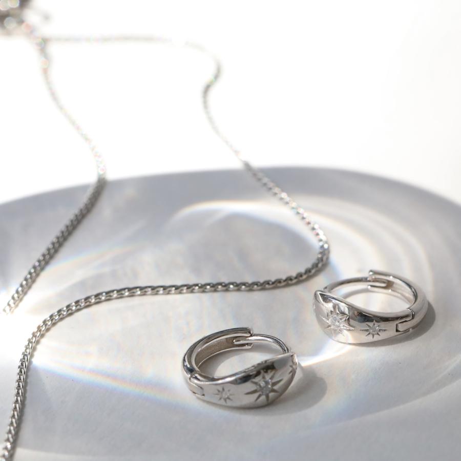 ピアス アレルギー対応 つけっぱなし フープピアス 18金 レディース 金属アレルギー シルバー925 ハワイアンジュエリー |  | 07