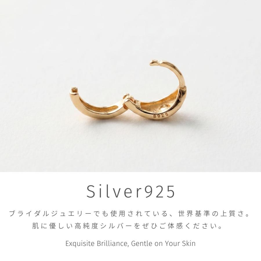ピアス アレルギー対応 つけっぱなし フープ 18金 レディース シルバー925 両耳用 プレゼント ギフト | Noelmarket | 10