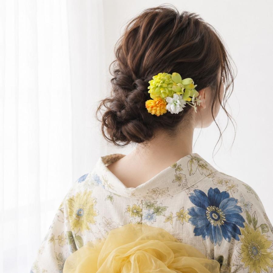浴衣にも かんざし ヘアアクセ ブライダル 浴衣 髪飾り アクセサリー ヘアアクセサリー かんざし 花 結婚式 着物