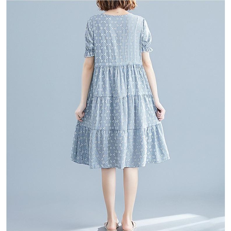 ワンピース レディース 40代 50代 きれいめ 春 夏 春夏 綿 ギンガム