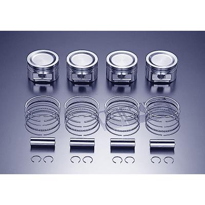 スバル　 EJ20　鍛造ピストン 4個セット　中古16万キロ HKS（エッチケーエス） 21003-AF002 EJ20 鍛造ピストンキット : ノエル