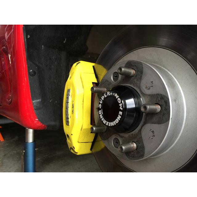 5個まとめ FD3S RX-7 ハブリング機能付きカバー 2個 オレンジ スーパーナウ