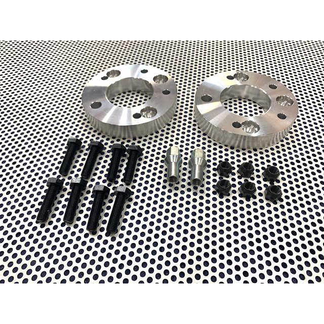 PCD変換スペーサー 4穴から5穴への変換 M12×P=1.25 厚み27ミリ