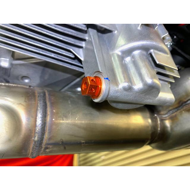 ZX-25R 20- / ZX-4R 23- オイルドレンボルト シルバー スーパーナウ