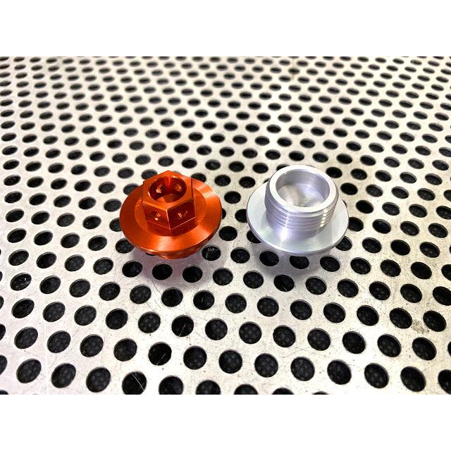 RGV250γ 88-89 VJ21 オイルフィラーキャップ シルバー スーパーナウ