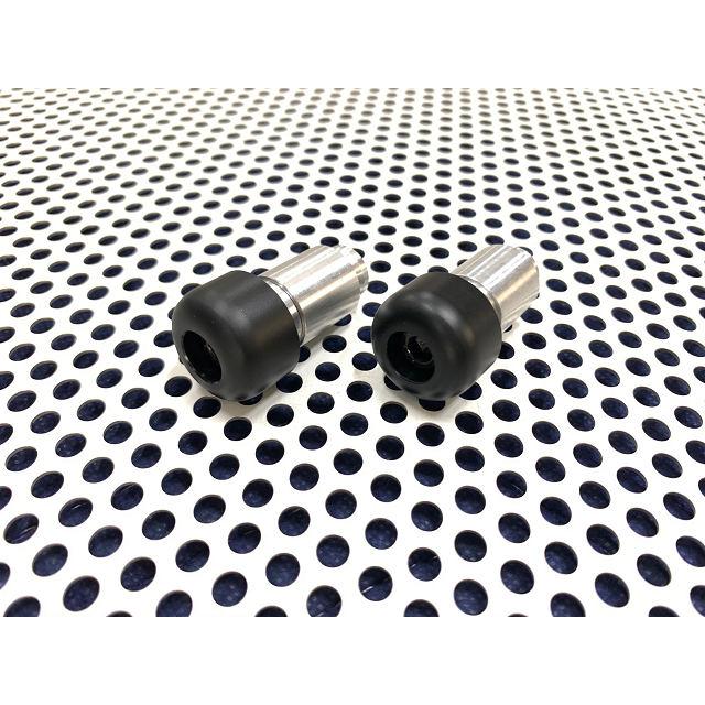 ハンドルバーエンド Φ24.5/Φ14-20 2個1セット 黒（POM