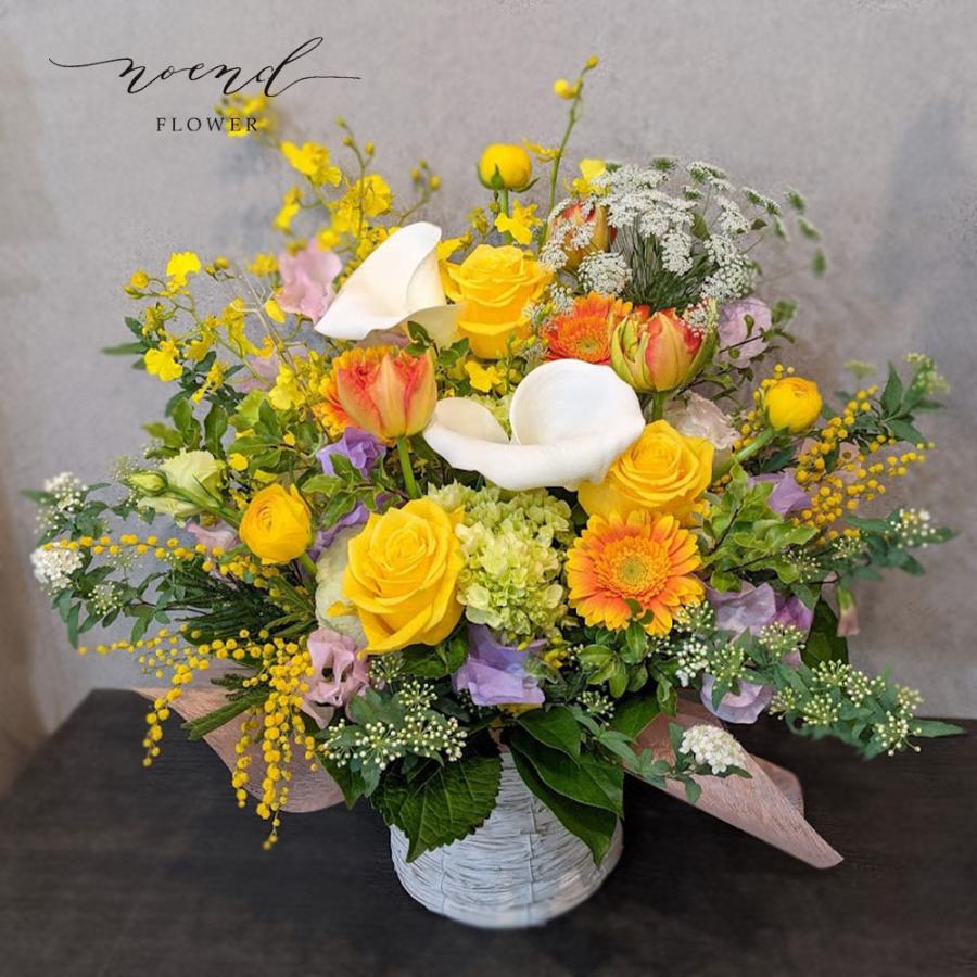 花 ギフト 季節のおまかせフラワーアレンジメントlサイズ お誕生日 お祝い 開店祝い 周年祝い 発表会 出産祝い ご長寿祝い Noendflower Ar010 Noendflower 通販 Yahoo ショッピング