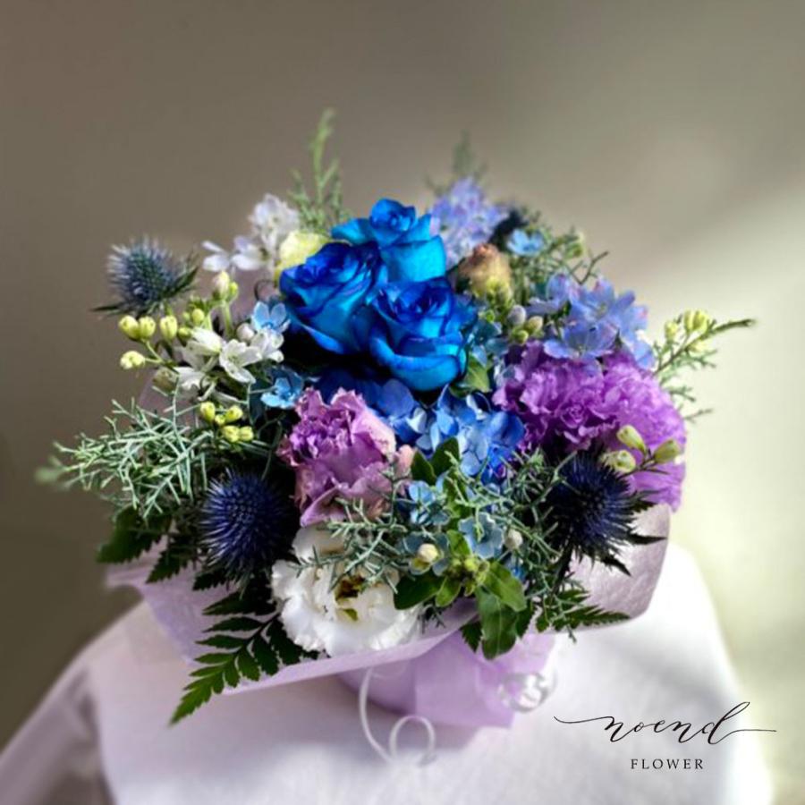 青い薔薇 フラワーアレンジメントssサイズ ブルーローズ 誕生日プレゼント 記念日 結婚記念日 出産祝い 周年祝い Noendflower Ar019 Noendflower 通販 Yahoo ショッピング