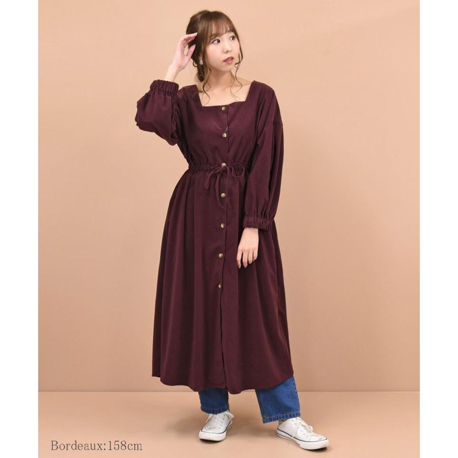 スクエアネック ワンピース おしゃれ かわいい レディース ヴィンテージ風 洋服 トレンド プチプラ サンゴ ブラック キャメル ボルドー カーキ インスタ 156n Nofallsango 通販 Yahoo ショッピング