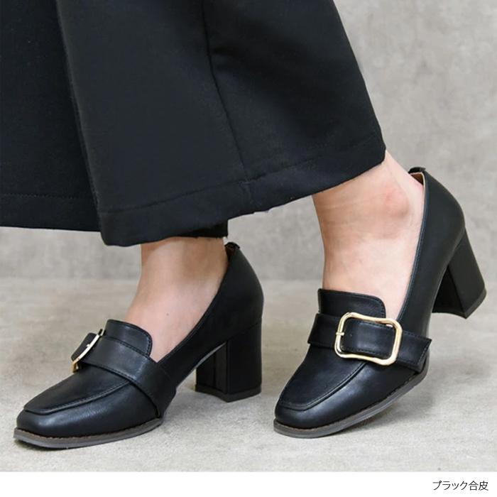靴 レディース シューズ パンプス ローファー マニッシュ スクエアトゥ ヒール おしゃれ かわいい 黒 ブラック ブラウン 美脚 Nofall Sango サンゴ 98np Nofallsango 通販 Yahoo ショッピング