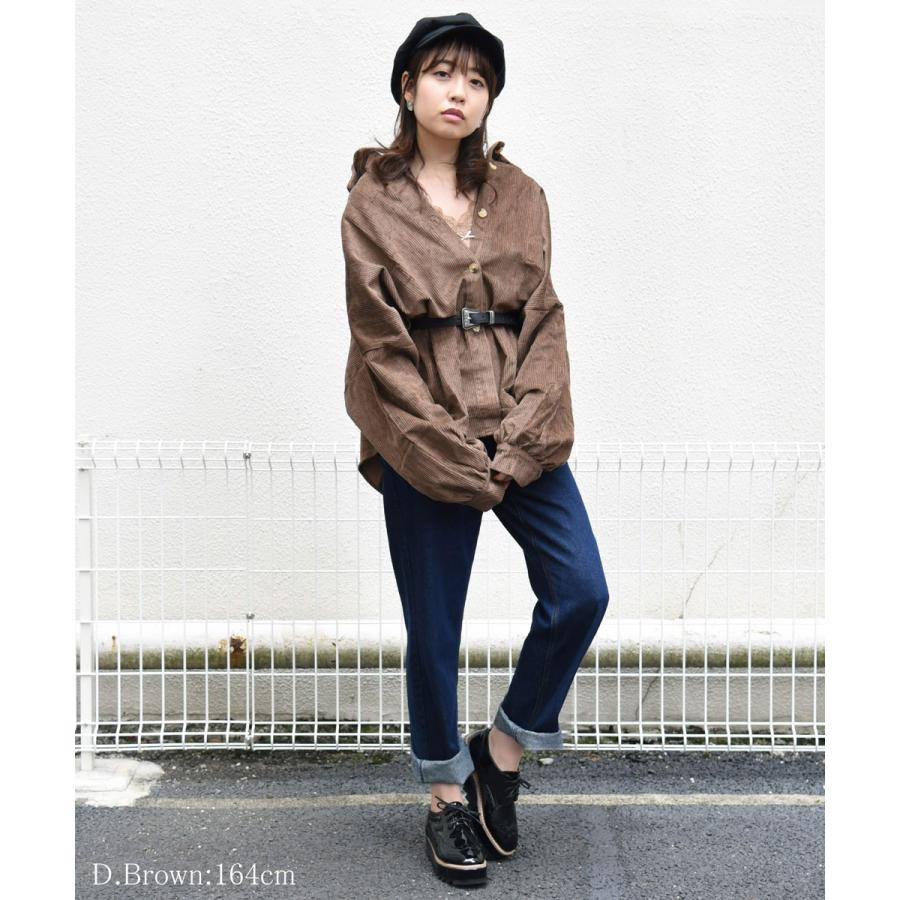 レディース シャツ ブラウス トレンド ベージュ オフホワイト ブラウン グレー コーデュロイ オーバーサイズ プチプラ ゆるカジ 秋色 秋服 洋服 98n7009a Nofallsango 通販 Yahoo ショッピング