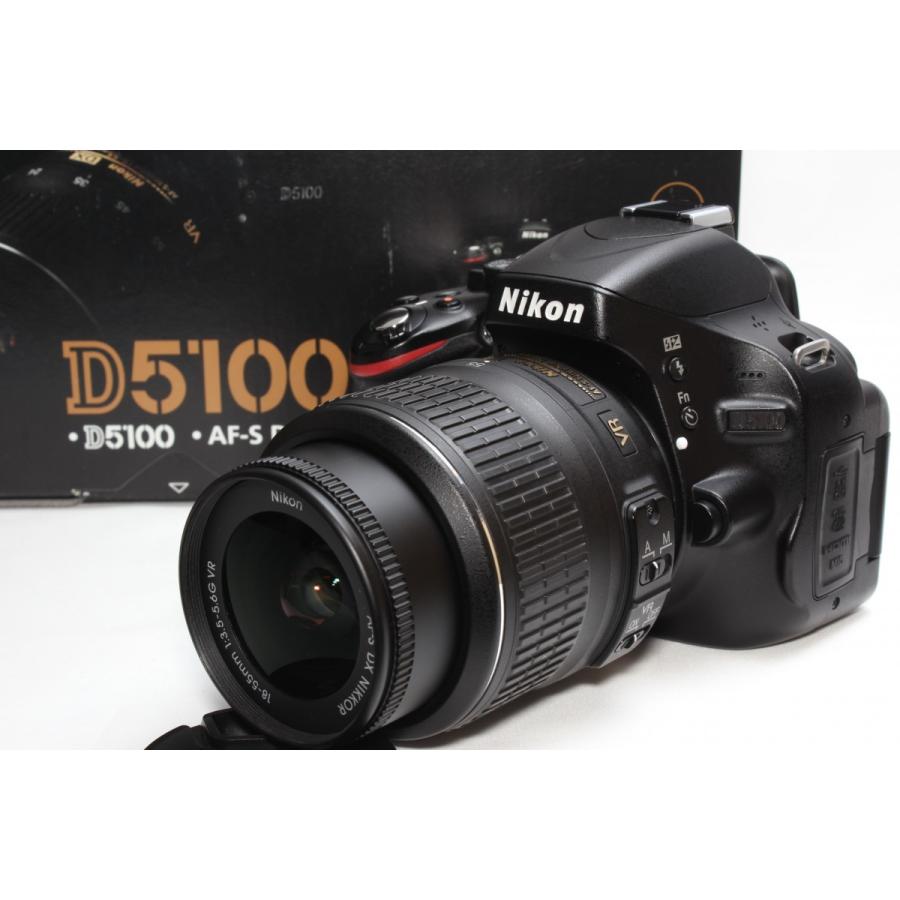 ショット数極少 一眼レフ Nikon ニコン D5100 レンズキット 新品SDカード付き｜nogi-camerayshop