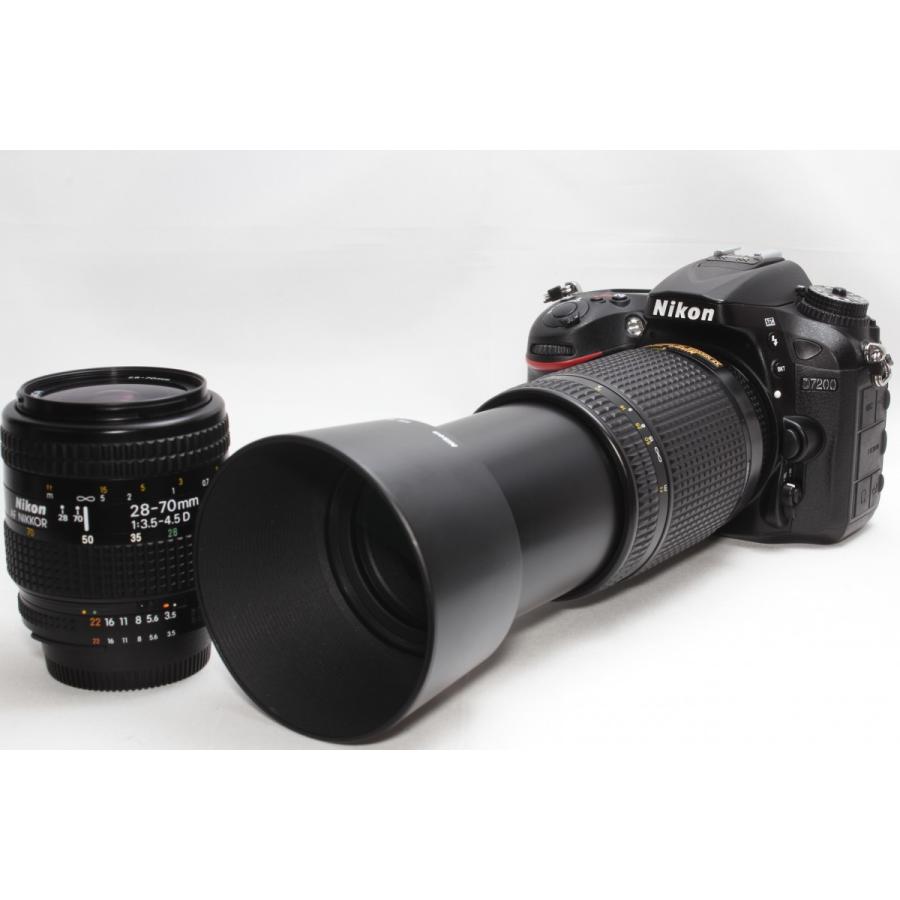 34％割引ブラック系入荷中 新品級の美しさ ニコン Nikon D7200 超望遠+単焦点+標準レンズ デジタルカメラ カメラブラック系