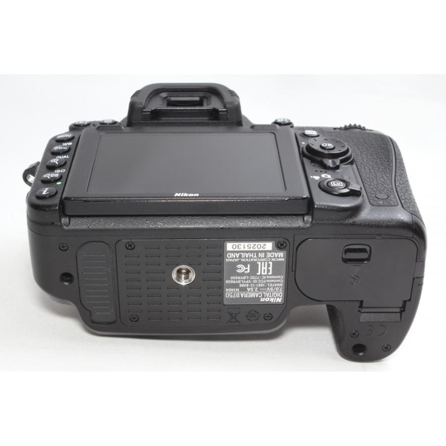美品　Nikon D750 ダブルズームセット　Wi-Fi搭載　デジタル一眼レフ D750 デジタル一眼レフカメラ 24-120 VRレンズキット ブラック [ズーム