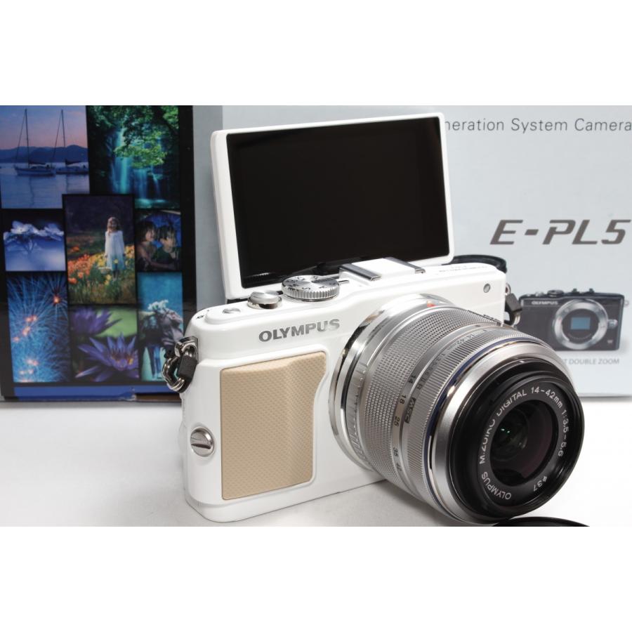 ミラーレス一眼 OLYMPUS オリンパス PEN E-PL5 レンズキット ホワイト 新品SDカード付き :e-pl5-wht:カメラ専門店