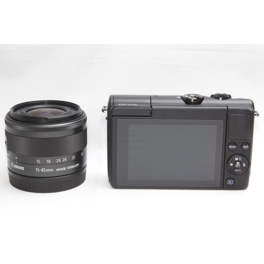 キヤノン ミラーレス一眼 Canon EOS M100 レンズキット ブラック キヤノン ミラーレス一眼 Canon EOS M100 レンズキット ブラック
