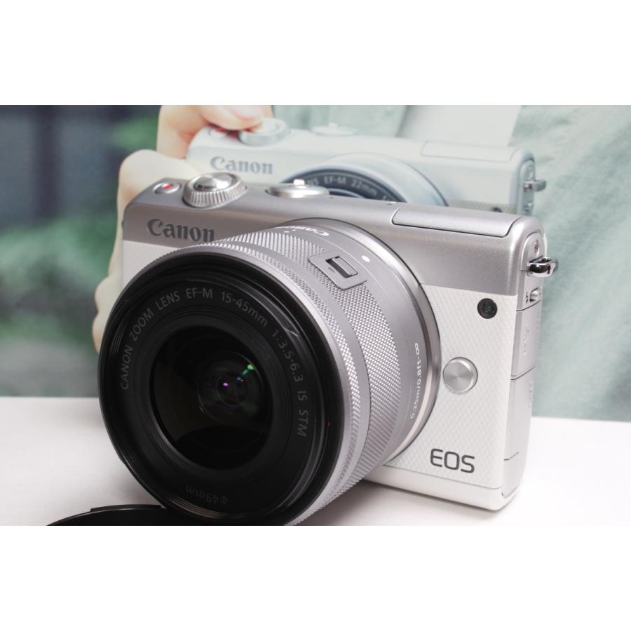 キヤノン ミラーレス一眼 Canon EOS M100 レンズキット ホワイト