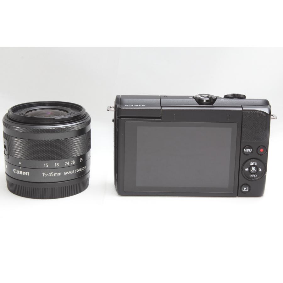 ミラーレス一眼 Canon キヤノン EOS M200 レンズキット ブラック 新品SDカード付き｜nogi-camerayshop｜02
