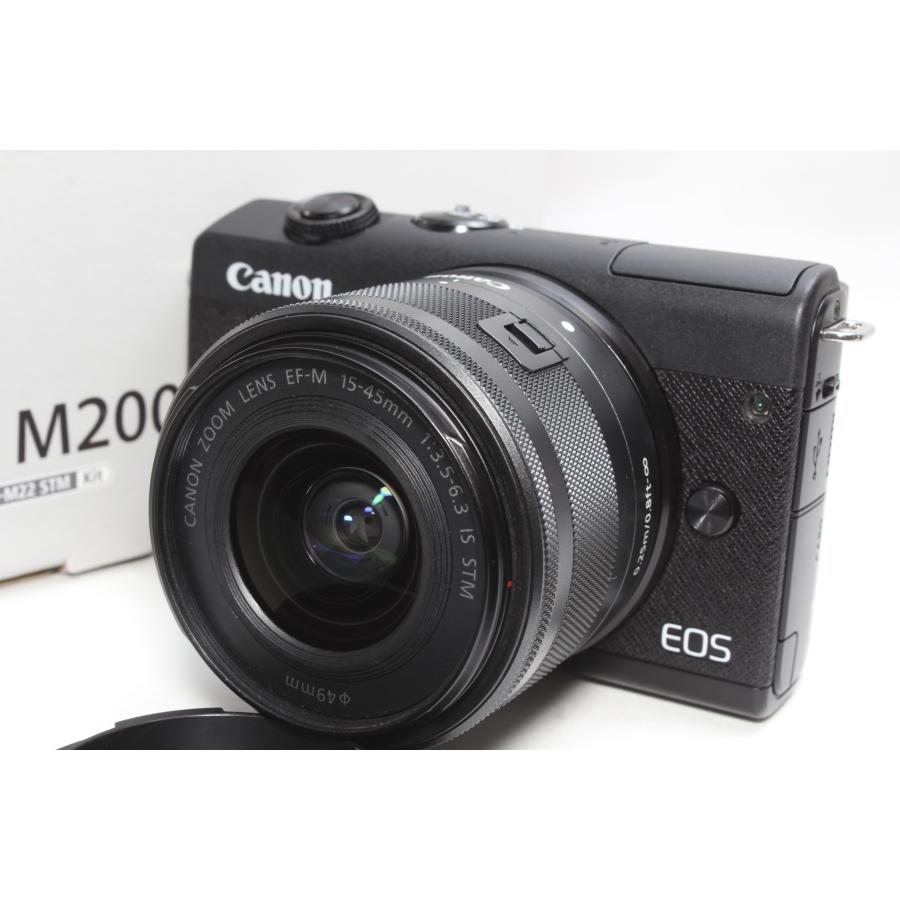 ミラーレス一眼 Canon キヤノン EOS M200 レンズキット ブラック 新品SDカード付き｜nogi-camerayshop｜03