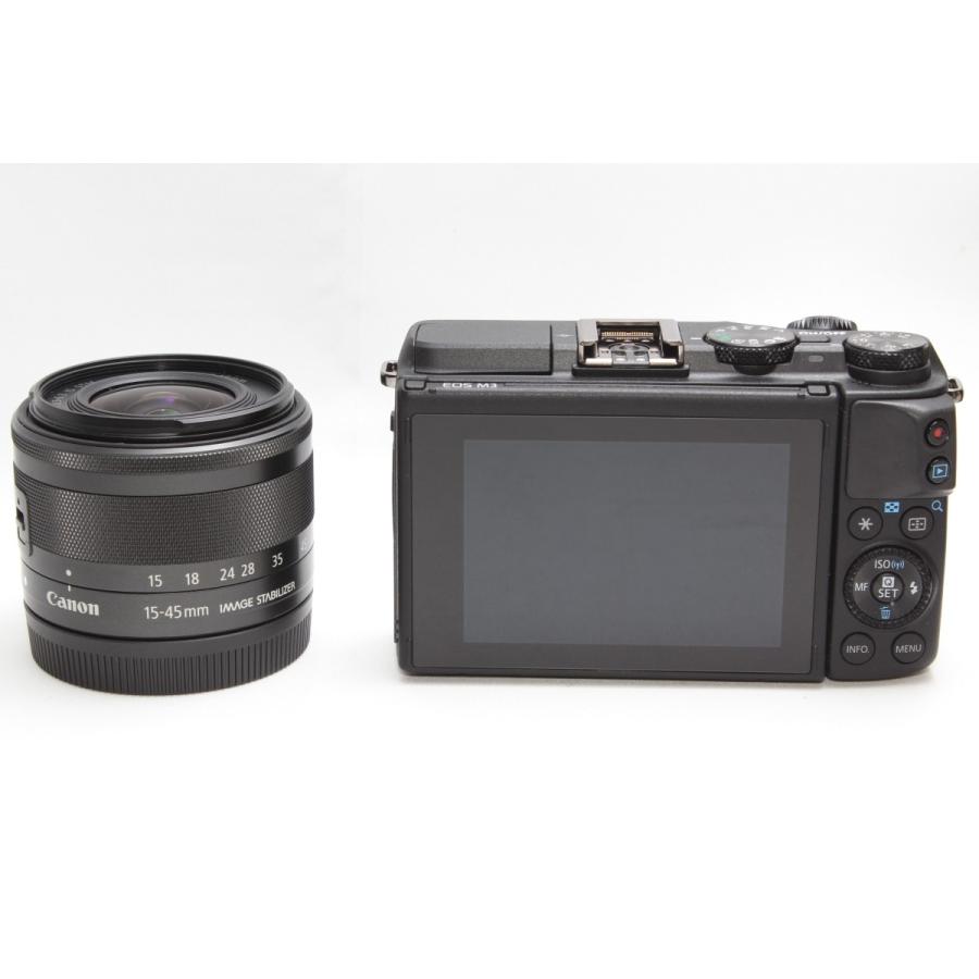 ミラーレス一眼 Canon キヤノン EOS M3 レンズキット ブラック 新品SDカード付き｜nogi-camerayshop｜02