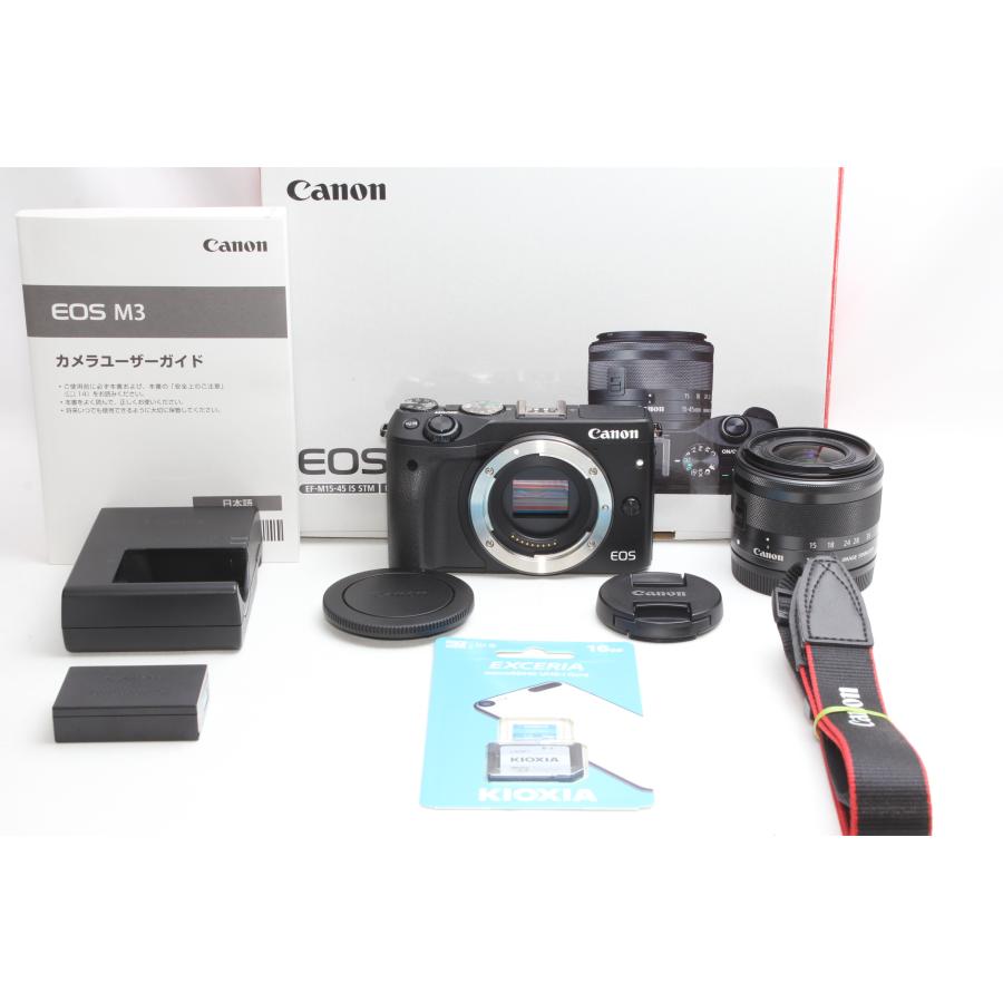 ミラーレス一眼 Canon キヤノン EOS M3 レンズキット ブラック 新品SDカード付き｜nogi-camerayshop｜04