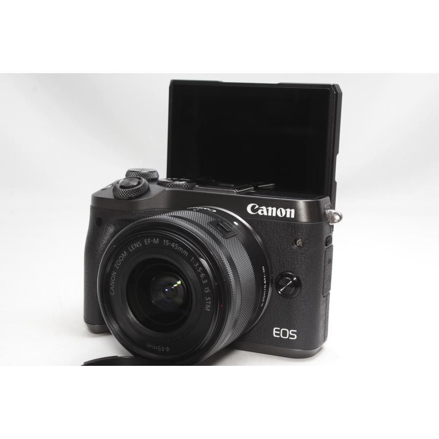 ミラーレス一眼 Canon キヤノン EOS M6 レンズキット ブラック 新品SDカード付き｜nogi-camerayshop｜03