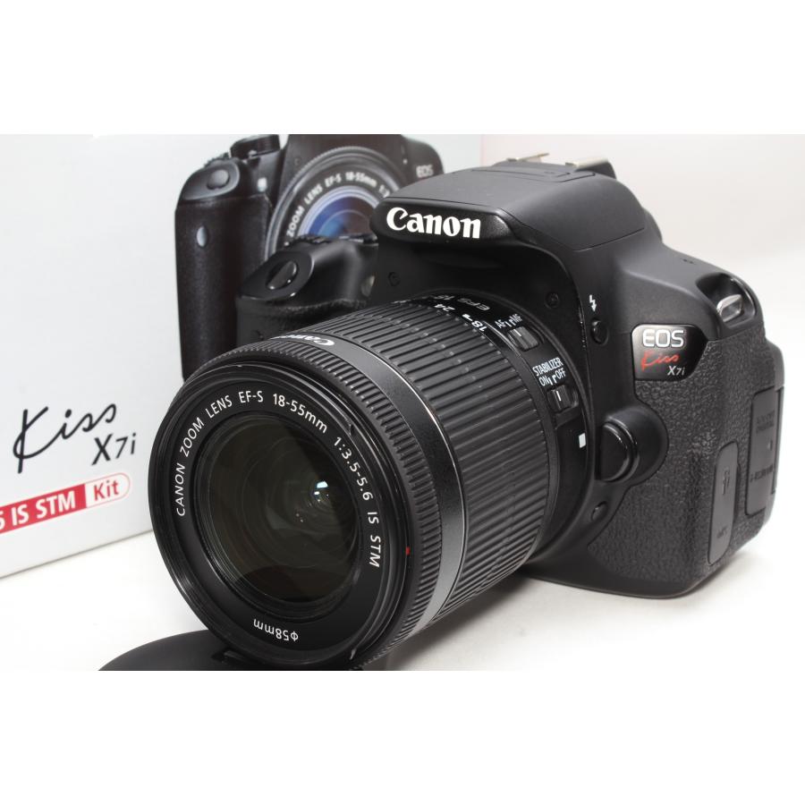 一眼レフ Canon キヤノン EOS Kiss X7i レンズキット 新品SDカード付き