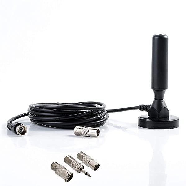 高感度 室内アンテナ テレビアンテナ デジタルアンテナ 174 230mhz 470 862mhz対応 全種類テレビ対応 車載 設置簡単 磁力固定 3m その他カーナビ関連用品