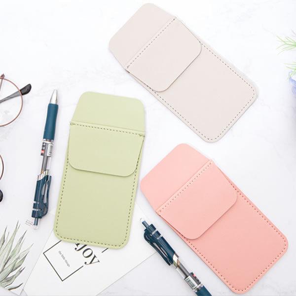 胸ポケット用 ペンケース レザー 2個セット シンプル 胸ポケット